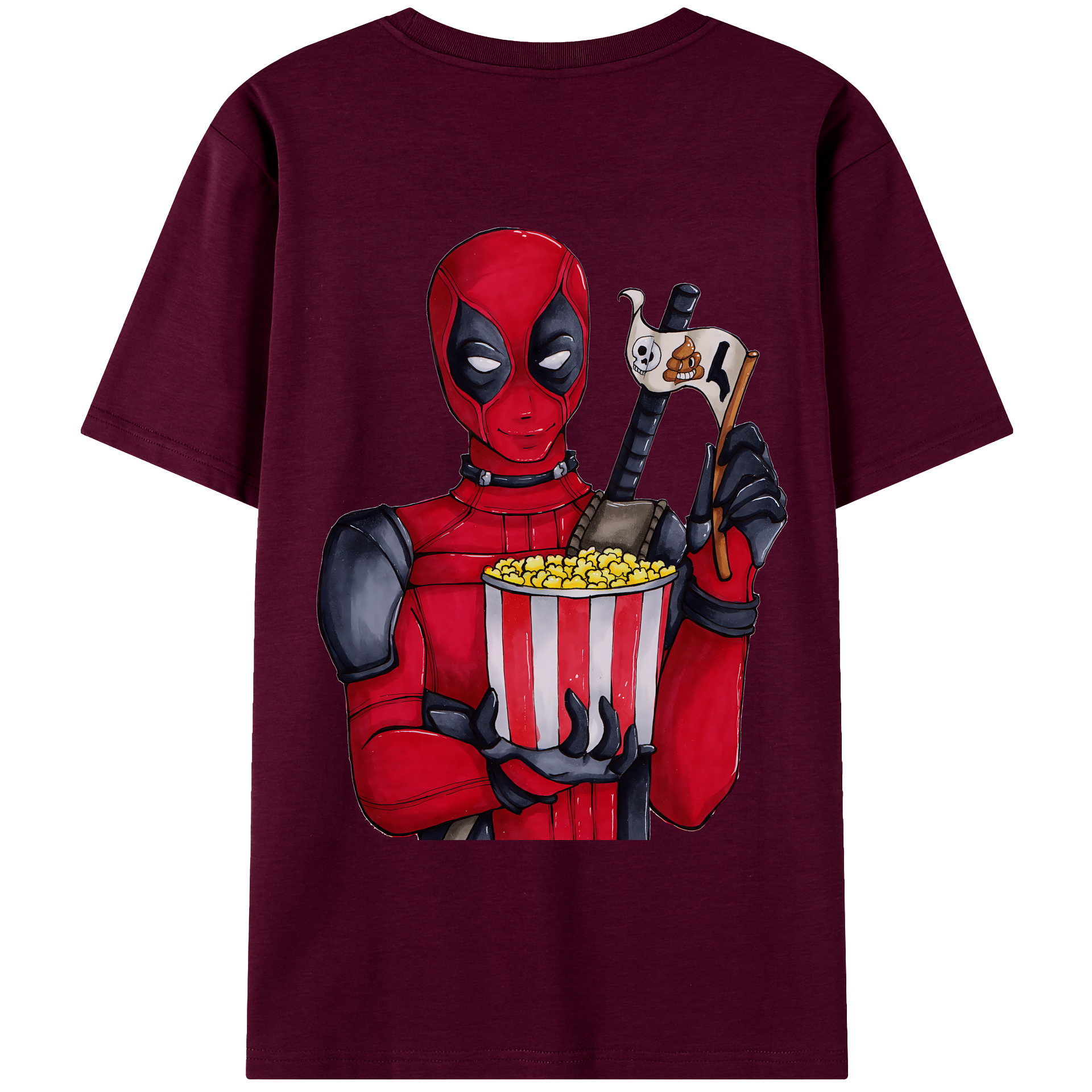 （画像用） Deadpool デッドプール レディース半袖Tシャツ(バックプリント)